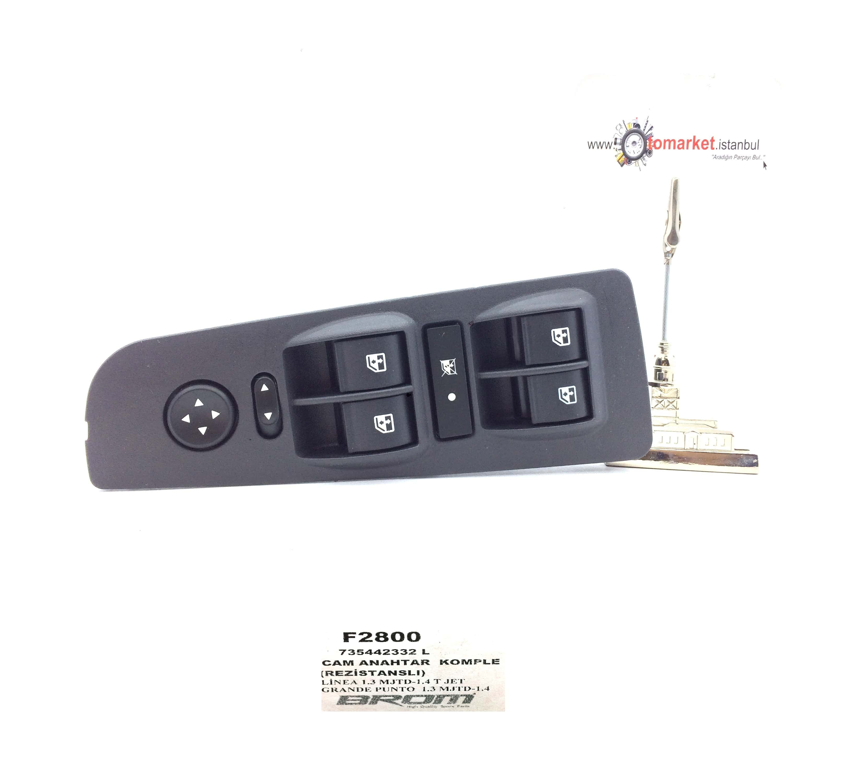 Fiat Linea Cam Açma Anahtarı Fiat Linea Cam Açma Anahtarı