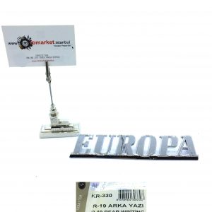 Renault 19 Europa Arka Yazı